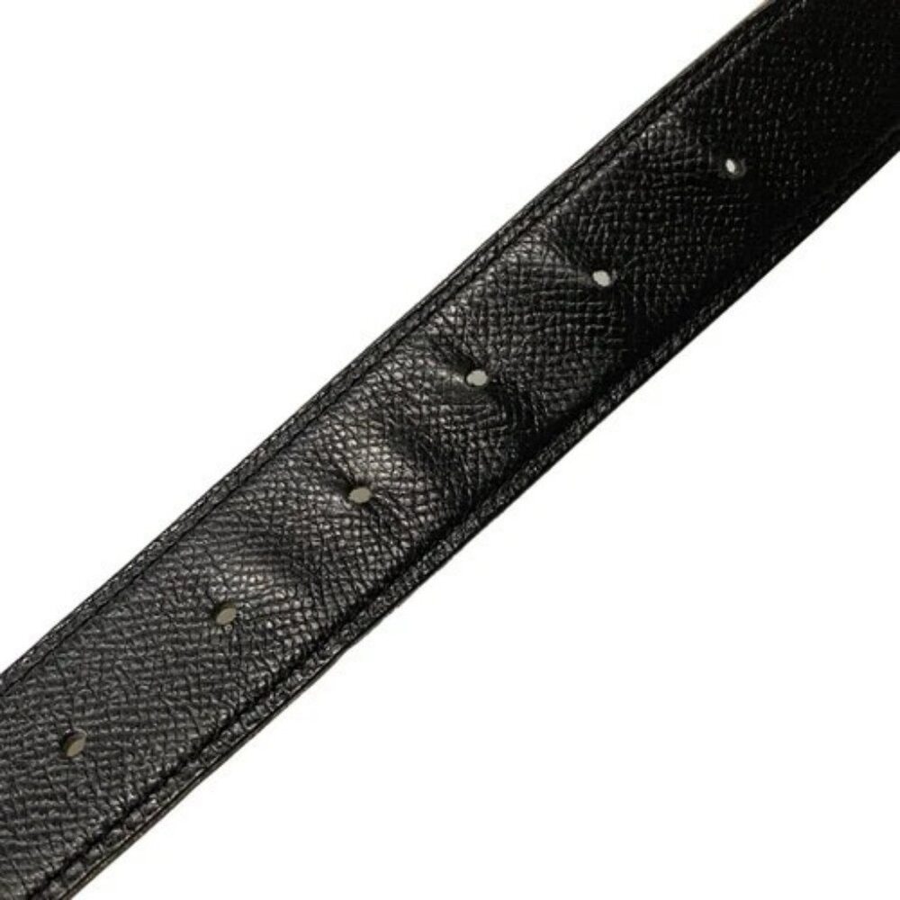 HERMES Double H - Black Brown Box Calf Veau Epsom Square L Belt - Picture 5 of 7